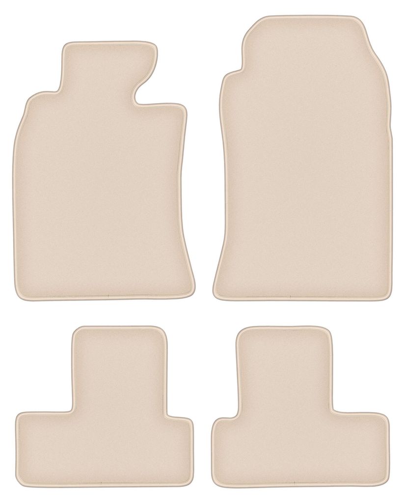 DURBAN Beige Velours-Fußmatten-Set für Mini Cooper R53 Produktbild 