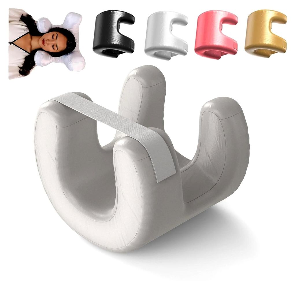 Schönheitskissen, Anti-Falten-Kissen, Nackenstützkissen, orthopädisches Kissen, Kopfkissen aus Memory Foam zur Reduzierung von Gesichtsfalten (W...