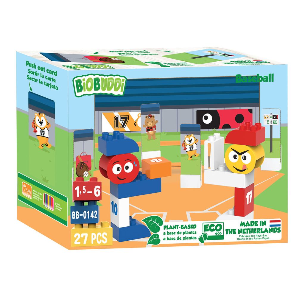 Biobuddi Bausbable Set Baseball, 27Dlg. Produktbild 
