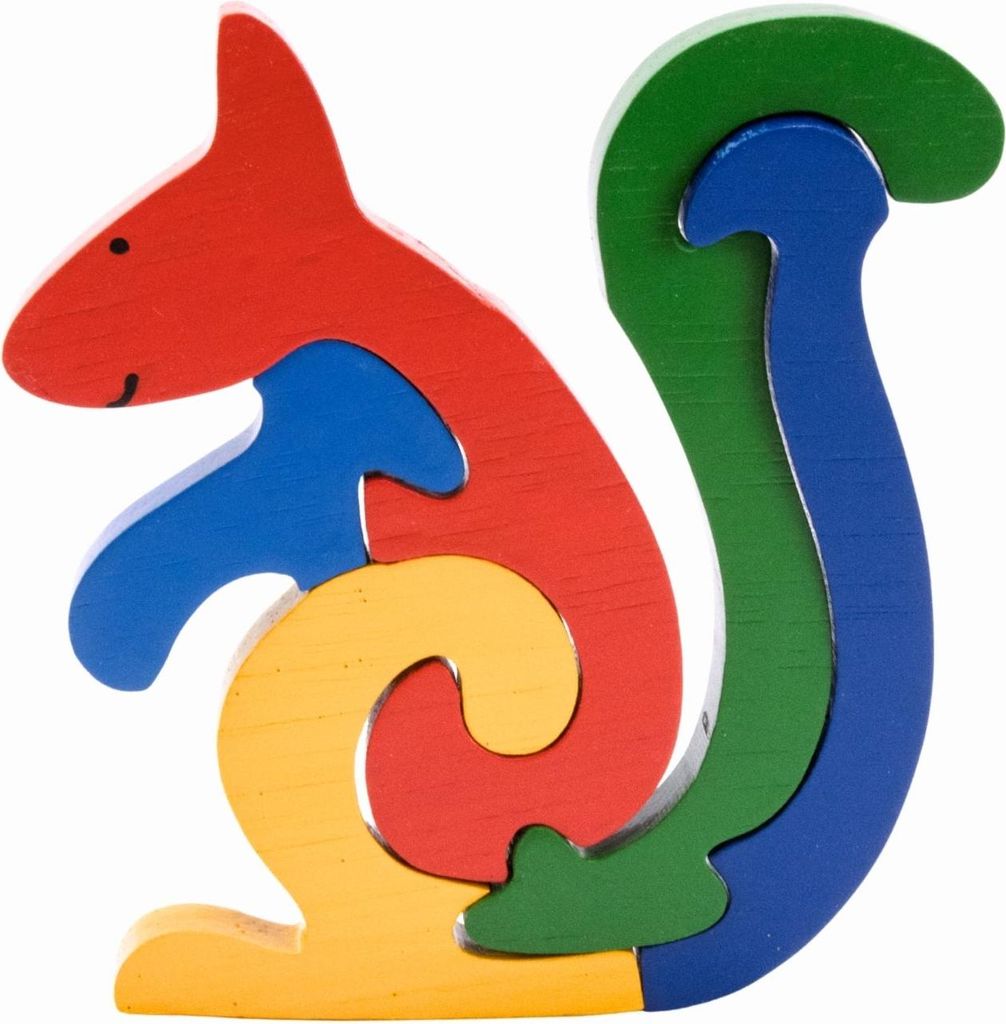 Tier Holzpuzzle Eichhörnchen für Kinder - 3929