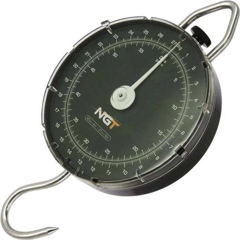 Angelwaage 27 kg mechanisch, 50g genau, mit großem Ablesebereich und Haken