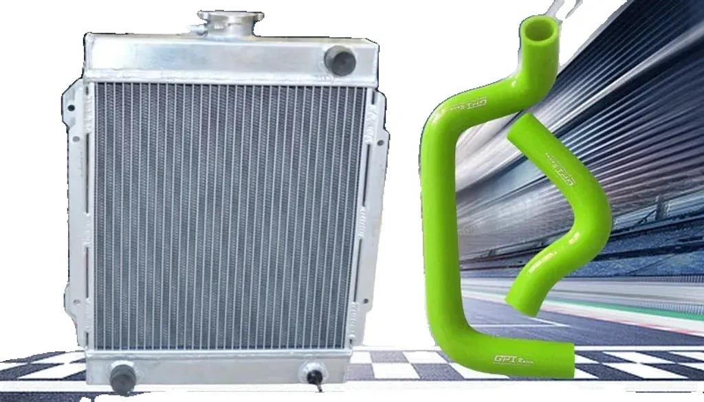 Radiateur aluminium vert pour refroidissement moteur efficace et durable
