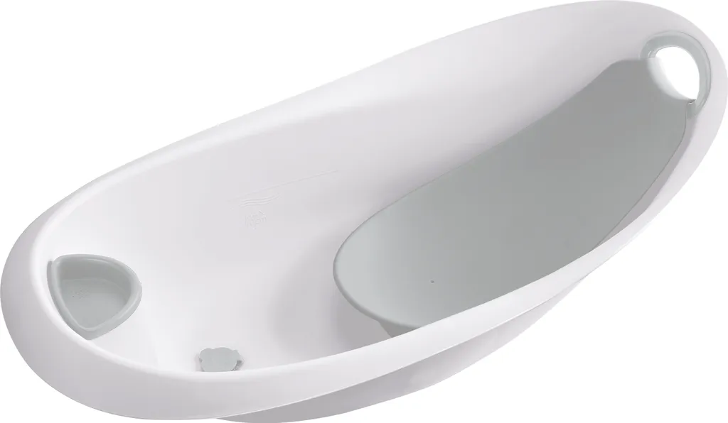 Baignoire Bébé Blanche Natalia Stars avec Bouchon de Sécurité Keeeper