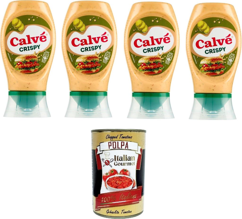 Calvé Salsa Crispy Knusprige Calvé-Sauce 4x 250ml + Italian Produktbild 