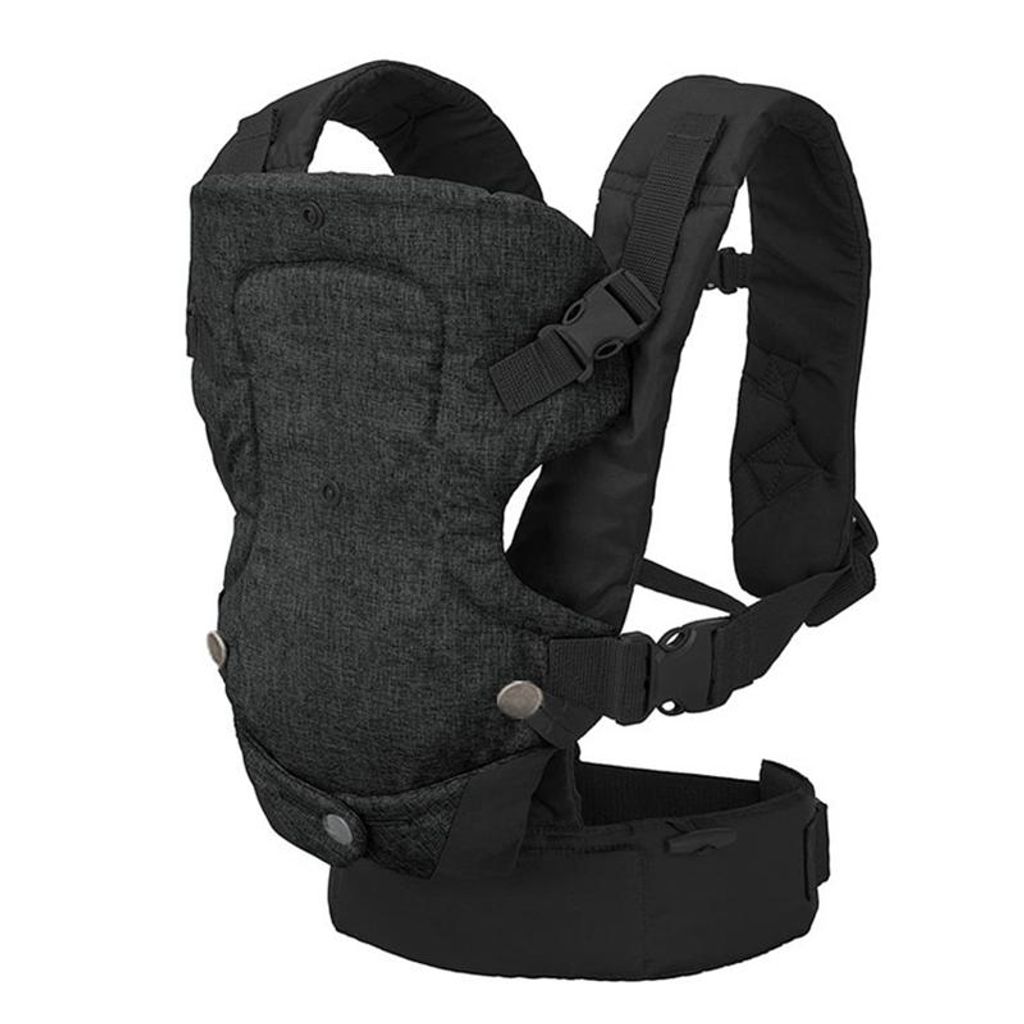 Multifunktionale Babytrage 4-in-1 Verstellbarer Tragesitz Ergonomisches Design Für Neugeborene bis Kleinkinder, Schwarz