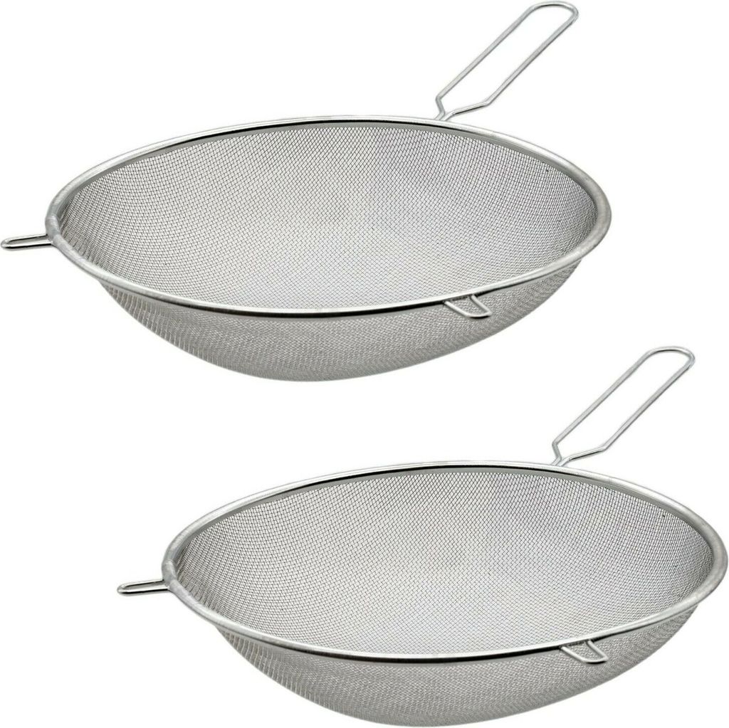 2x Küchensieb 21 cm Nudelsieb Abtropfsieb Metallsieb Sieb Produktbild 