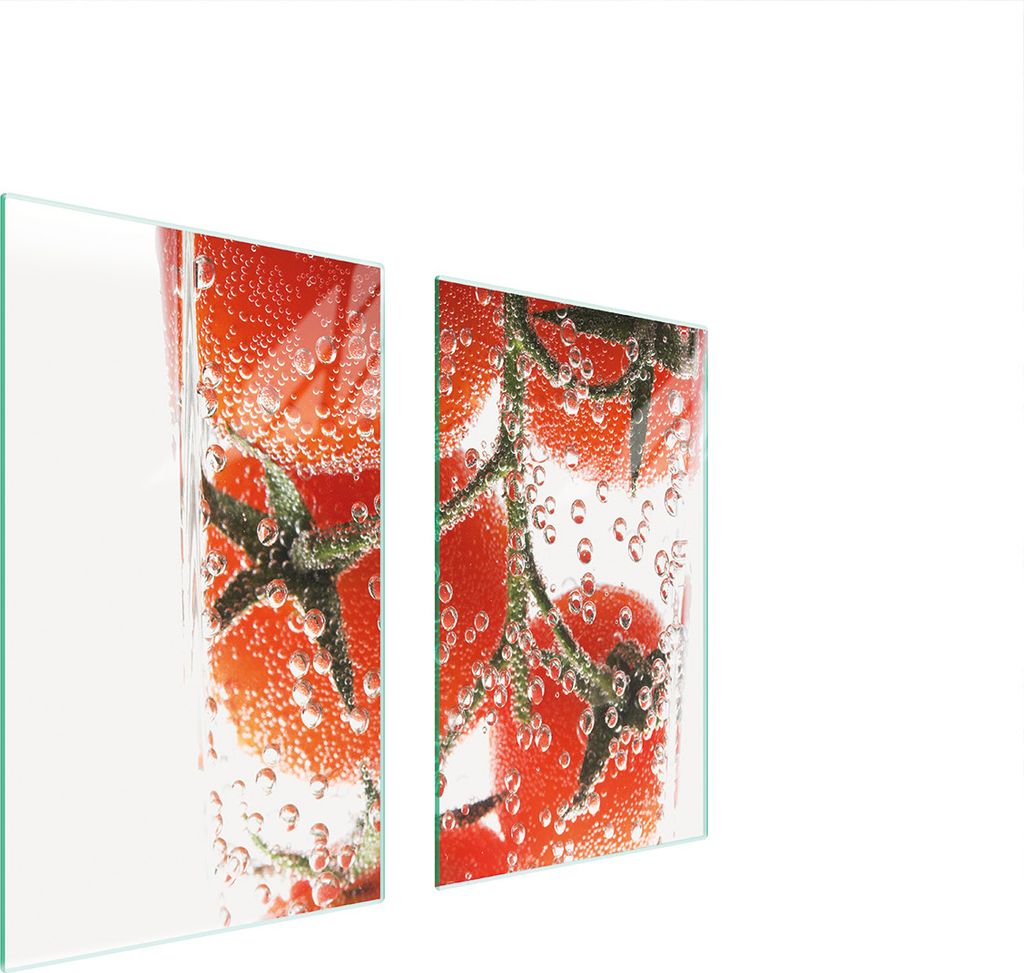 Glasschutzplatte Für Herd 75X52 Tomaten