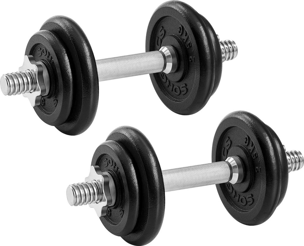 Verstellbare Gusseisen-Halterset für Zuhause - Ideal für Gewichtheben und Fitnesstraining