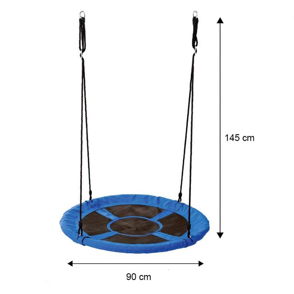 Hojdací kruh bocianie hniezdo, 90 cm, modrý Obrázok produktu 