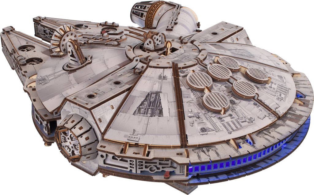 Puzzle 3D, Faucon Millénium, Ugears, bois, 1235 pièces Image du produit 