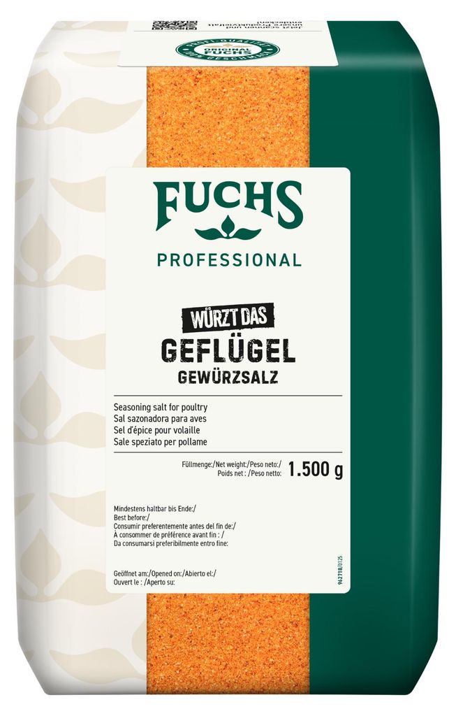 Fuchs Foodservice: Kruidenzout voor gevogelte, verpakking Productafbeelding 
