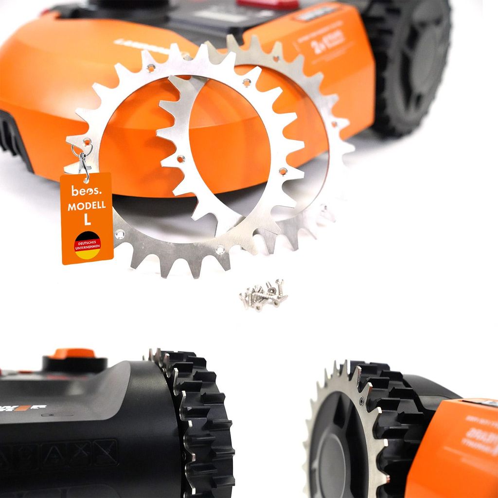 beos® Premium Edelstahl Spikes für Worx Landroid - Für Worx Produktbild 