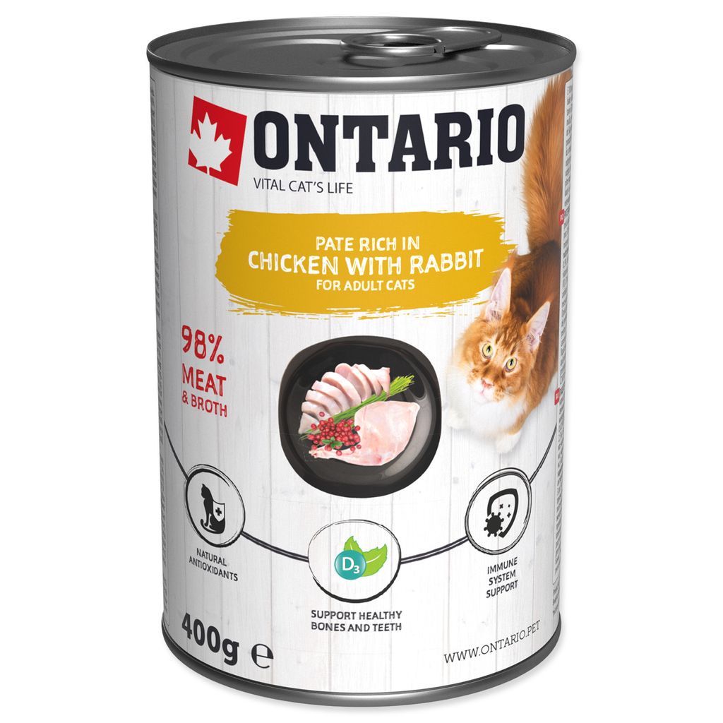 Konzerva Ontario ku?e a králík, paté 400g