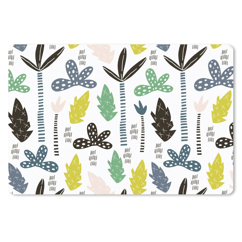 MuchoWow Mauspad Mousepad Dschungel - Blatt - Baum - Muster 27x18 cm - Mousepads - Maus Mat - Pad - Mausunterlage - Büroartikel - Desk Matten