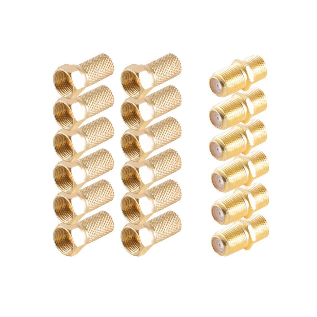 shiverpeaks BS15-300014, F-Typu, F, F, Złoto, 6,7 mm, 18 Zdjęcie produktu 