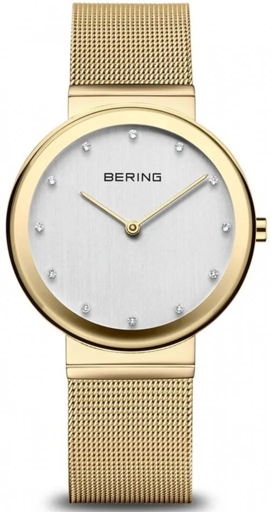 Montre femme BERING anti-rayures, montre dorée durable qui ne ternit pas