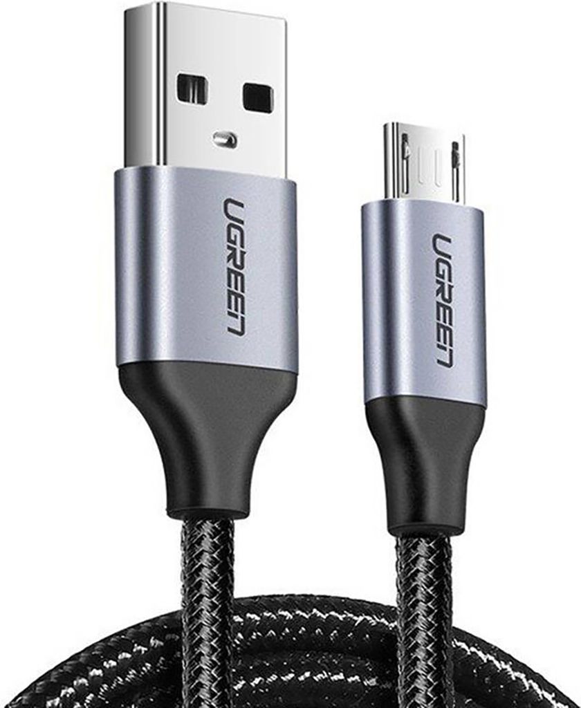 Kabel Ugreen US290 60148 USB-A / micro USB 2.4A 2m - szary Zdjęcie produktu 
