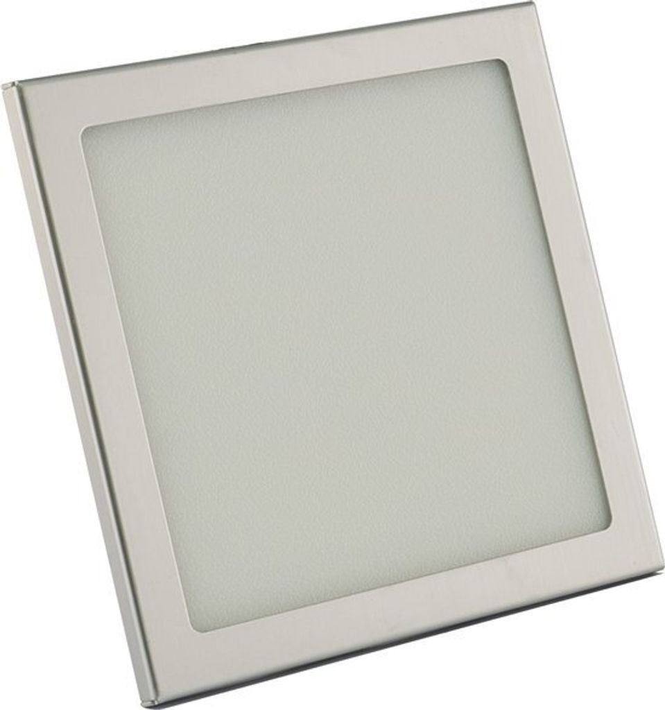 Hollex LED Panel 12V silber Alaun. 100x100mm ww