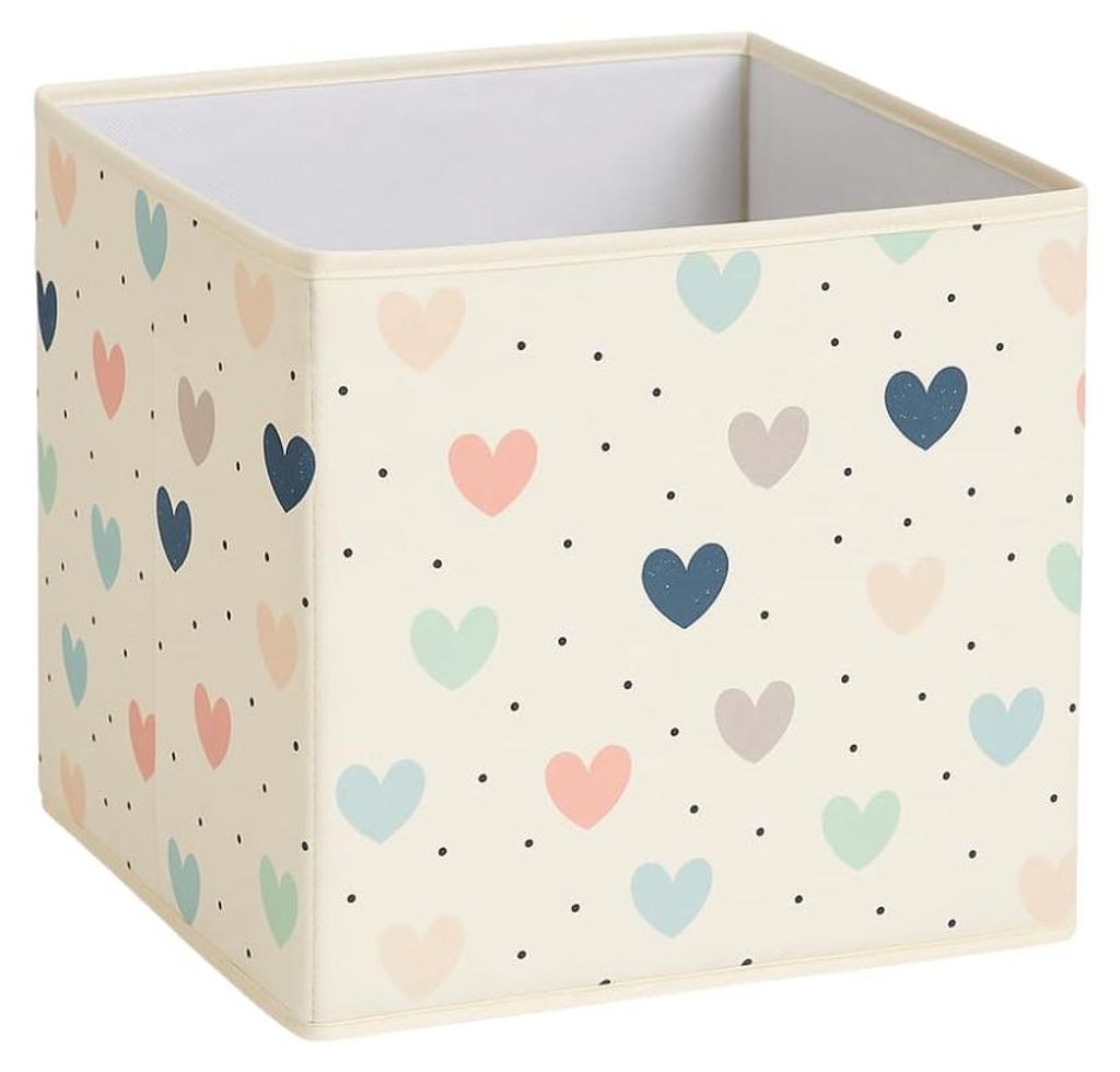 Faltbare Aufbewahrungsbox aus Stoff, 30 x 30 x 30 cm, für Spielzeug, Kleidung und Haushaltsgegenstände – robuste Aufbewahrungsbox ohne Griffe, ...