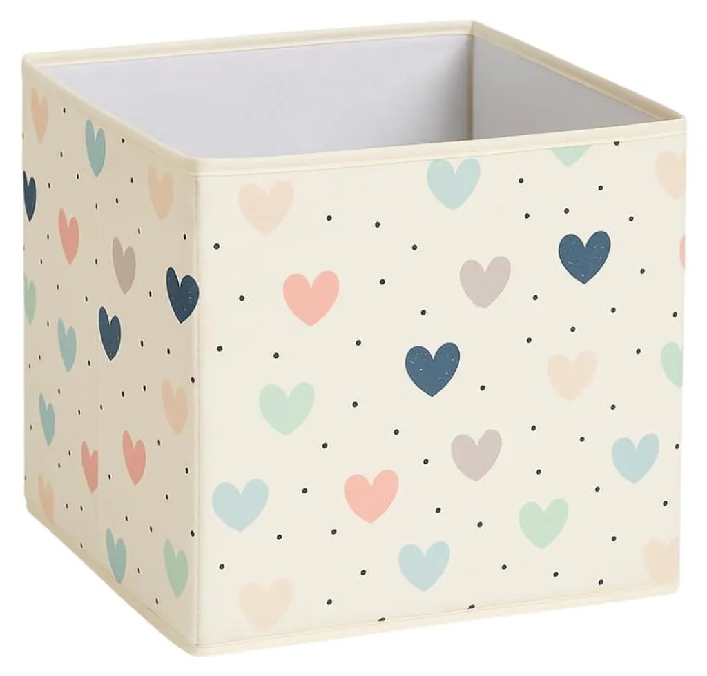 Boîte de rangement pliable en tissu 30x30x30 cm pour linge et jouets