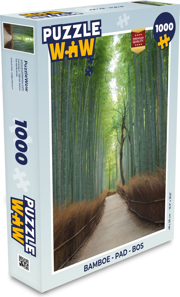 MuchoWow Puzzle 1000 Teile Bambus - Weg - Wald - Spielzeug - Alt und Jung - Spiele - Puzzeln