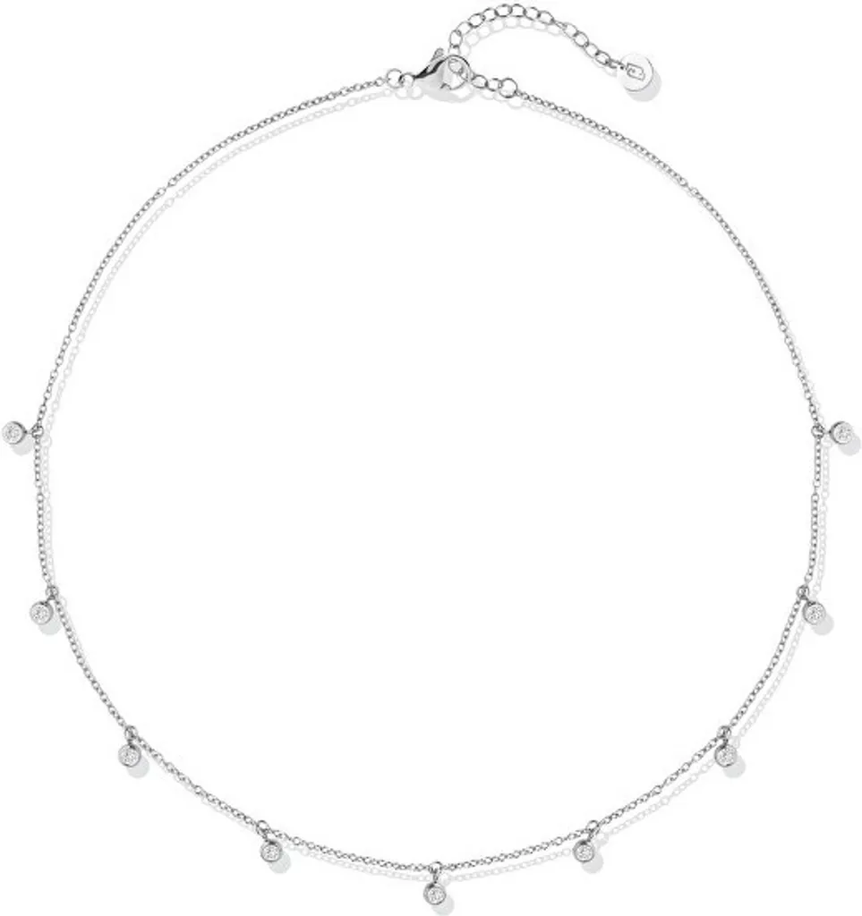 Liu Jo LJ2841: Collana Minimal in Acciaio con Cristalli di Luce