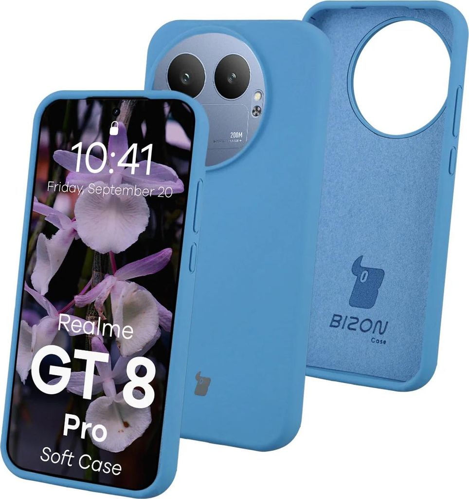 Silikon Handyhülle für Realme GT 8 Pro, Bizon Soft Case, Blau