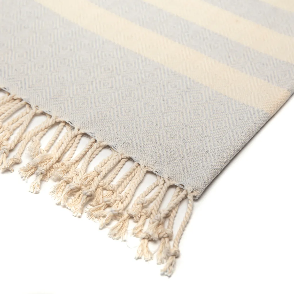 Makai asciugamano hammam 100% cotone asciugamano pestemal XXL 95x200cm asciugamano da spiaggia asciugamano da sauna fouta coperta accogliente asciugamano da bagno coperta da picnic asciugamano da yoga asciugamano da doccia (grigio argento, cotone) - 3