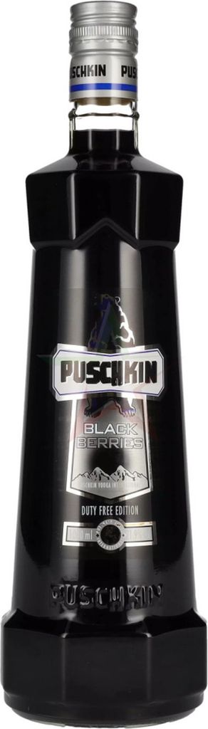 Puschkin Black Berries 21,9 % 1,00 lt.