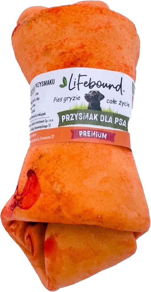 IMKERSHOP Kauartikel für Hunde – Hundesnack – In Form eines Knochens – Sicher – Kalbsleder, Geschmack Honig, Größe 10/12 cm