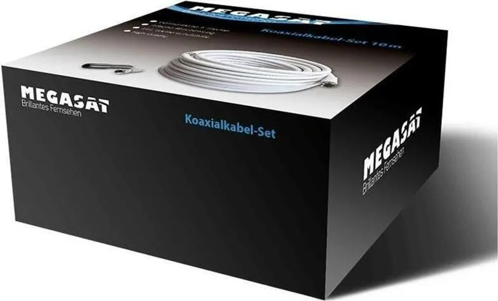 Megasat 100147 Cavo Coassiale 30m F Bianco: Segnale TV HD e Satellitare