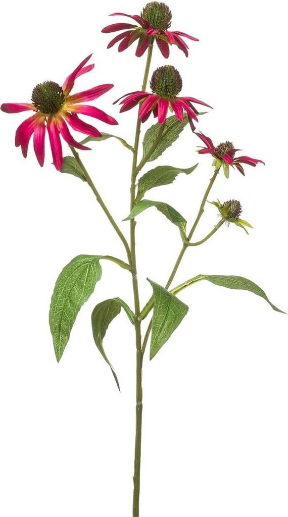 artplants.de Kunst Zweig Sonnenhut MILROV, pink, 75cm - Deko Sonnenhutzweig