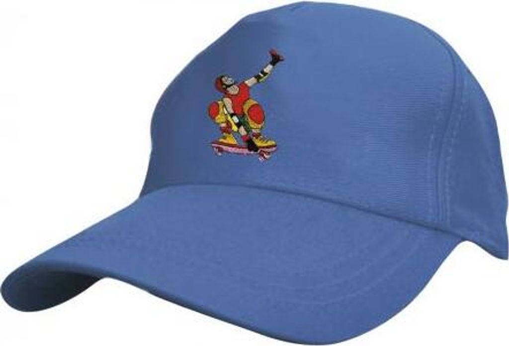 Kinder Baseballcap mit Stickmotiv -Skateboard Skater - Produktbild 