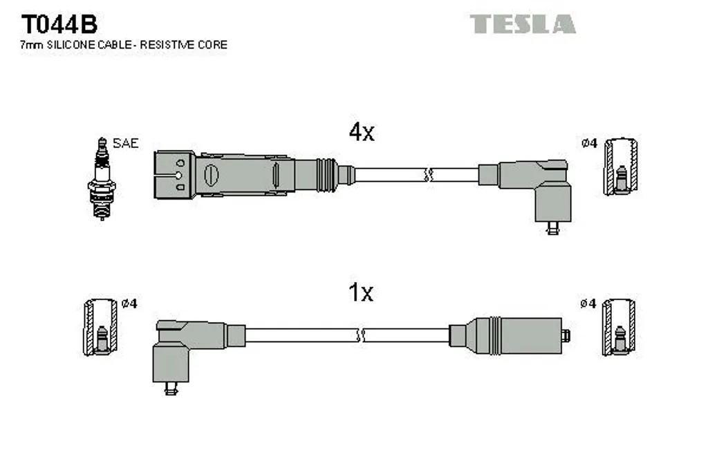Faisceau d'Allumage Tesla T044B pour Transporter T3 et Vento Essence