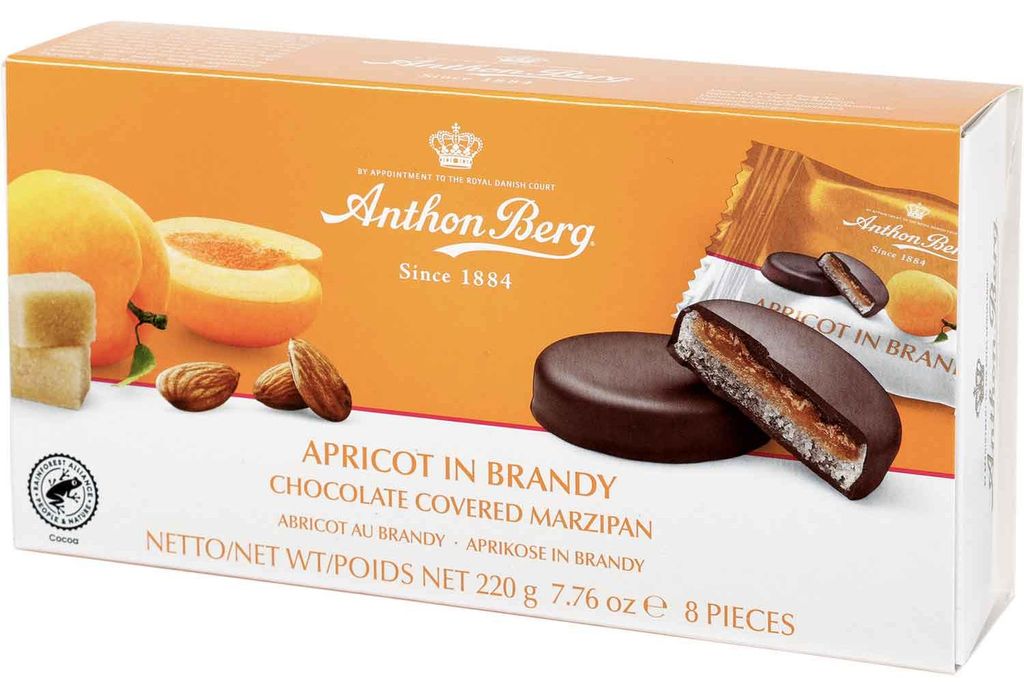 Anthon Berg Apricot in Brandy 8er Produktbild 