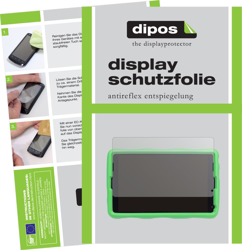 1x Schutzfolie für Medion Kids Tablet E10440 matt Displayschutzfolie Folie Display Schutz dipos