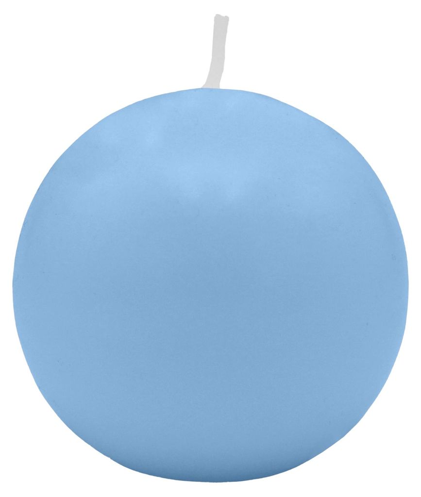 Kugelkerzen Blue Bell Hellblau Ø 40 mm, 12 Stück