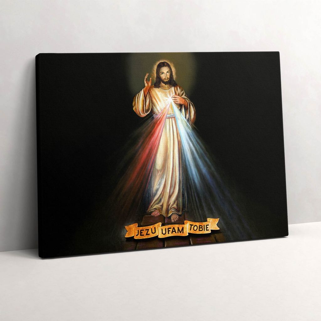 Jesus, ich vertraue dir – Leinwandbild Wandbild – 80x60 cm – Leinwandbilder – Wandbilder – Schlafzimmer – Flur