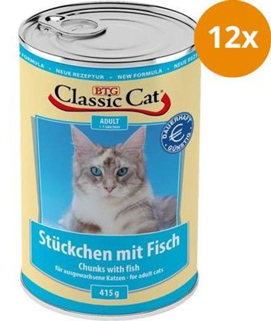 BTG Classic Cat Dose Stückchen mit Fisch 415 g