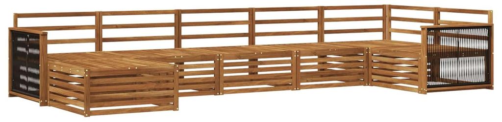 Outdoor-Sofagarnitur 7 pcs Natur