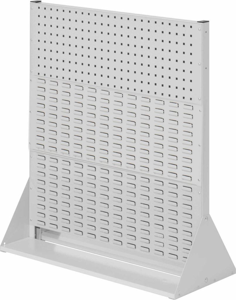 Kappes RasterPlan Stellwände doppelseitig Größe #3 - 2x Lochplatten 4x Schlitzplatten Lichtgrau RAL 7035