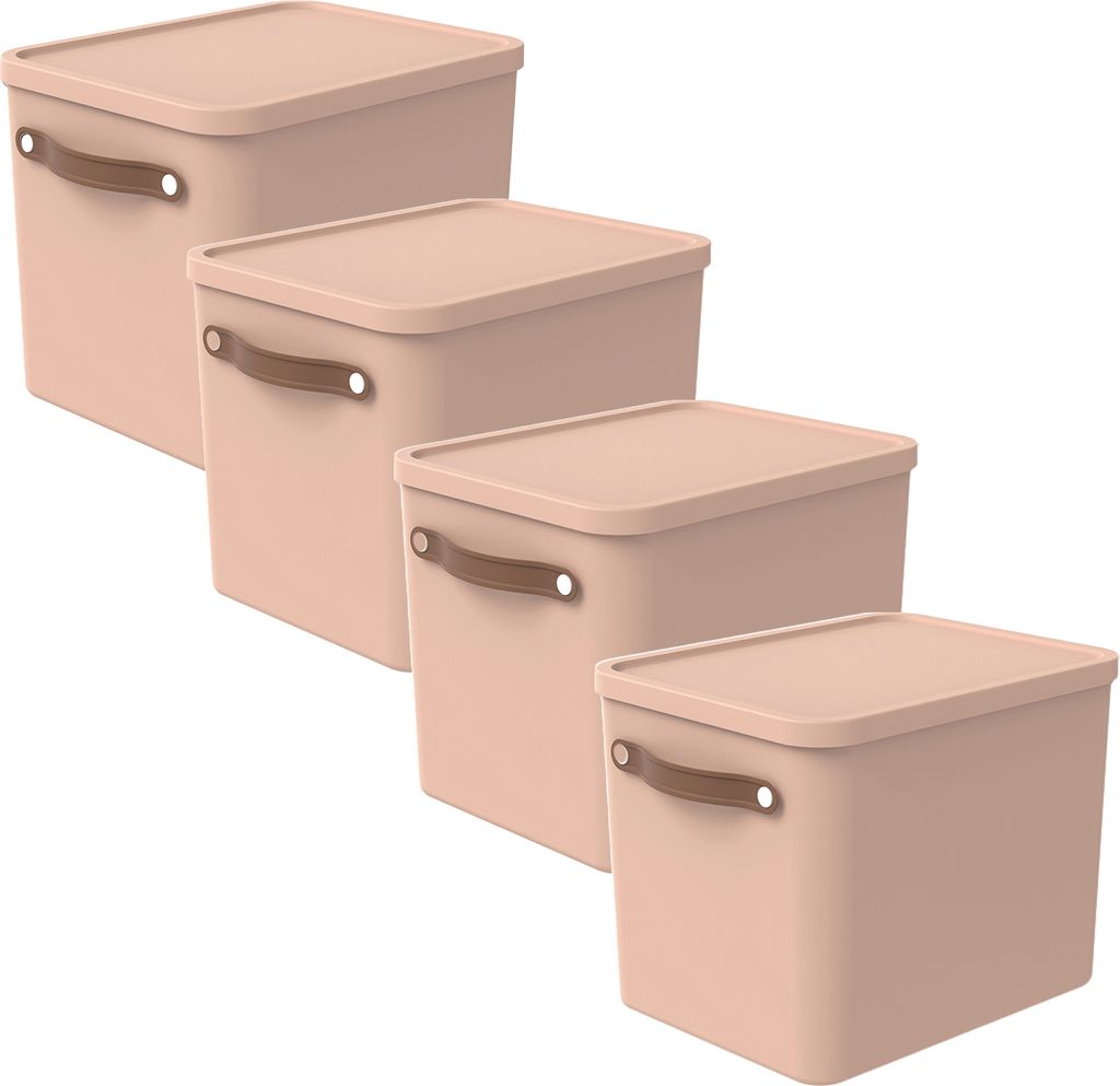Aufbewahrungsbox 27L Maloja - Kunststoffbox mit Deckel - Stapelbox 40,0 x 29,0 x 29,5 cm - Plastikbox Ordnungsbox Allzweckkiste