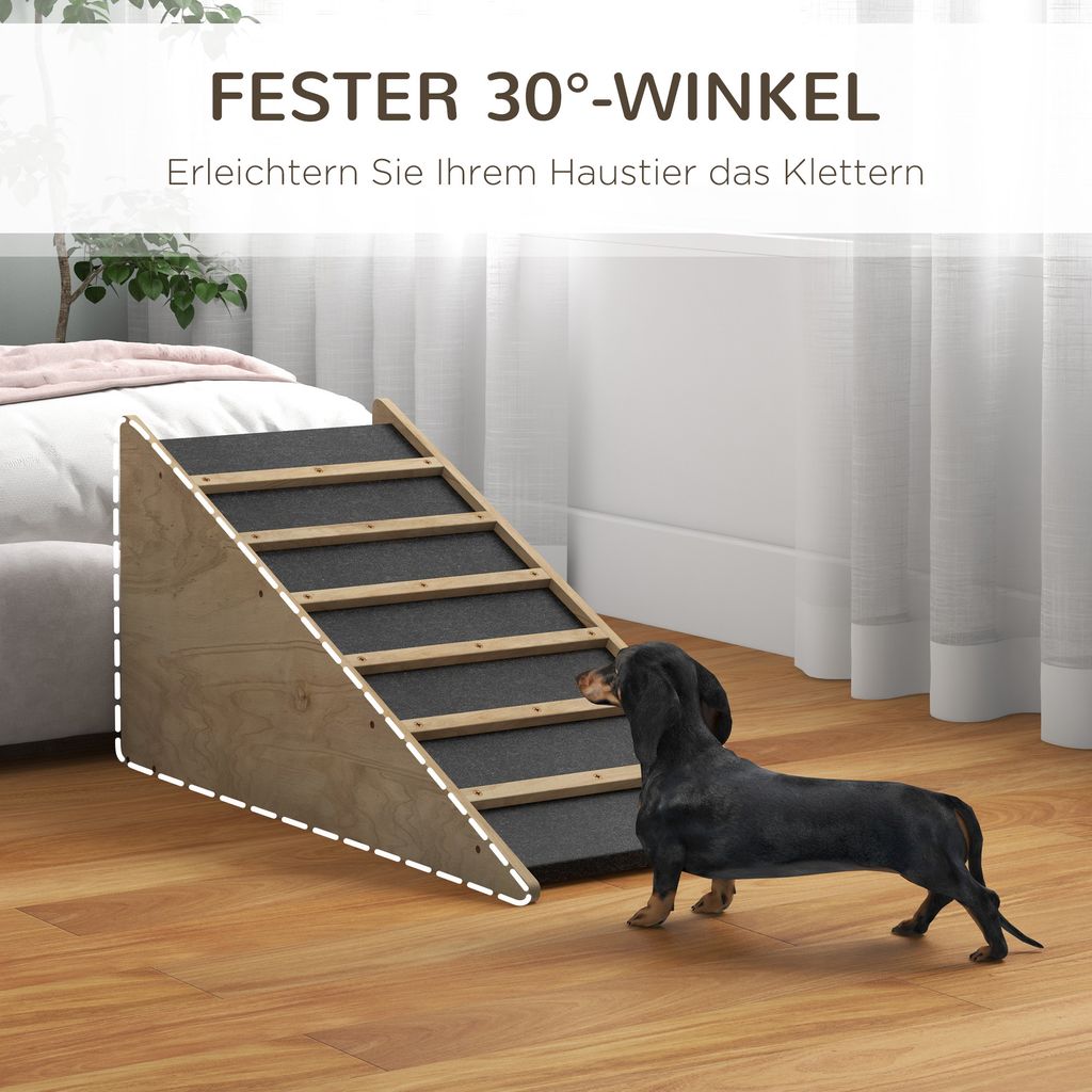 PawHut Hunderampe Rutschfeste Haustierrampe, Produktbild 4