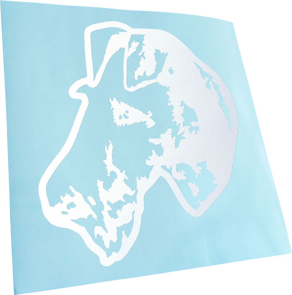 Kiwistar - Autoaufkleber - irish terrier Hund - Mattweiss - 24x22cm - Aufkleber für Auto, Laptop, Fahrrad, LKW, Motorrad mehrfarbig JDM Decal Racing