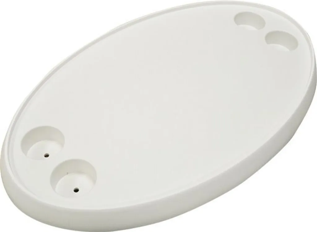 Plateau de table blanc avec porte-boissons anti-renversement