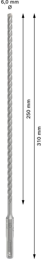 Bosch PRO SDS plus-5X foret marteau 6 x 250 x 310 mm - Image du produit 