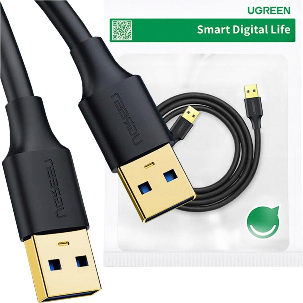 Kabel USB Ugreen USB-A - USB-A 2 m Czarny (10371) Image du produit 