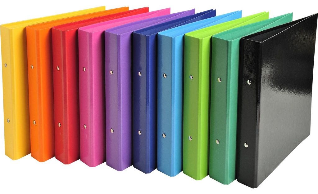Exacompta 10x Classeur 2 anneaux 25mm Iderama A5 Couleurs Image du produit 