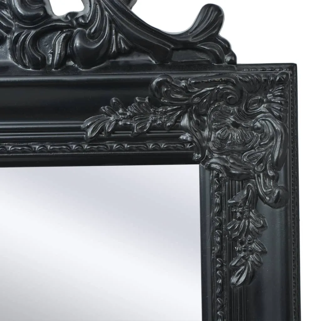 vidaXL Specchio Barocco Nero 160x40 - Specchiera da Terra per Camera - 4