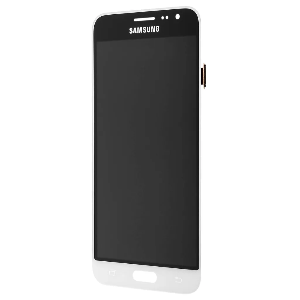 Écran tactile authentique Samsung Galaxy J3 blanc, afficheur LCD - 4